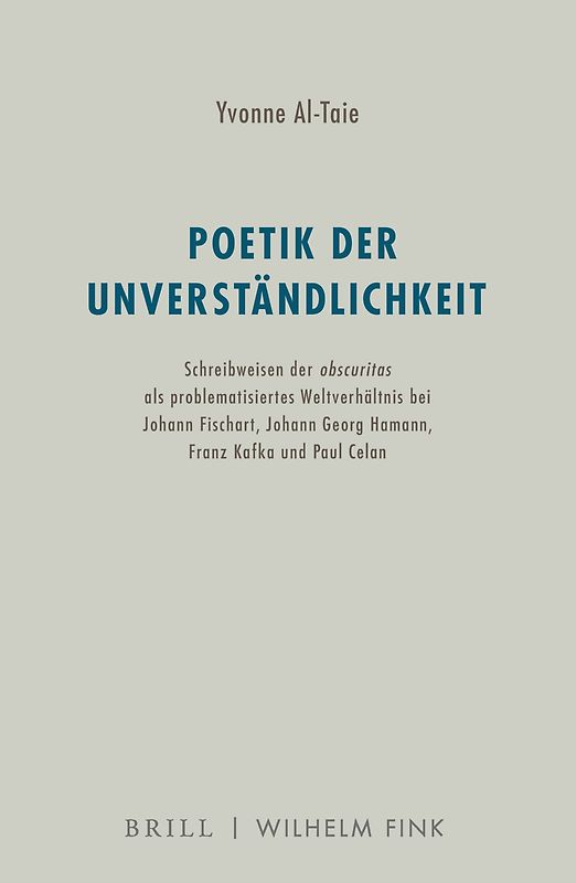 Poetik der Unverständlichkeit