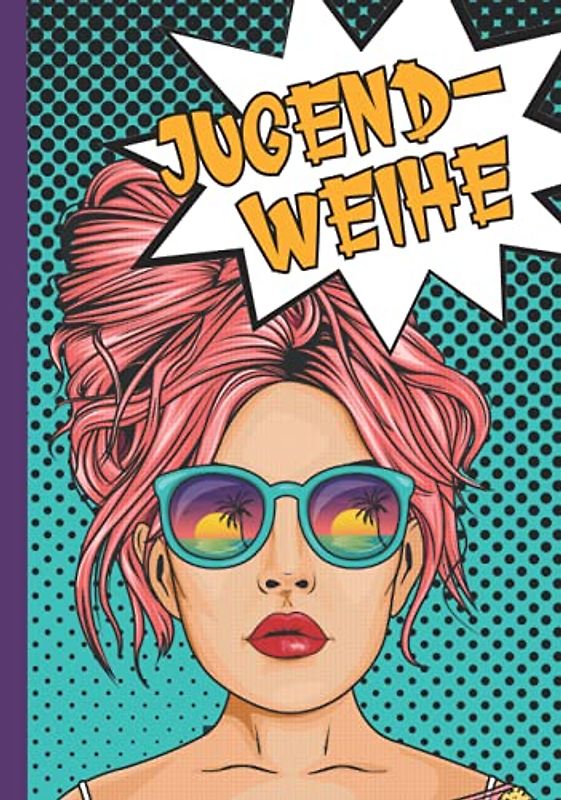 Gebundenes Gästebuch Jugendweihe: Gäste Album gebunden zum eintragen im modernen Look zum Ausfüllen für Glückwünsche oder einem coolen Spruch in ein gebundenes Erinnerungsalbum Jugendweihe