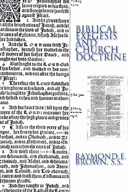 Biblical Exegesis and Church Doctrine