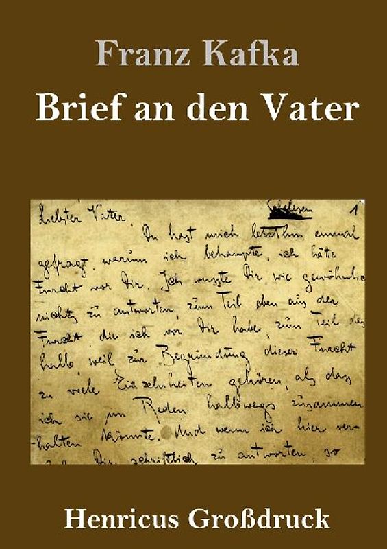 Brief an den Vater (Großdruck)
