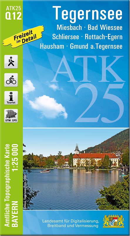 ATK25-Q12 Tegernsee (Amtliche Topographische Karte 1:25000)