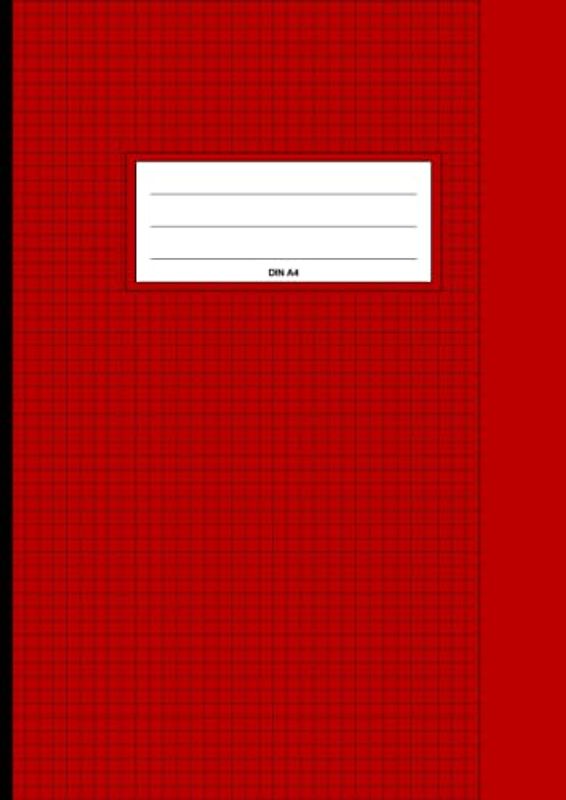 DIN A4 Kariertes Heft mit weißem Rand Lineatur 26: Matheheft Kariert mit Rand für Schüler ab der 6.Klasse - Mathematik Heft für den Unterricht an der ... Gesamtschule, Hochschule oder Universität