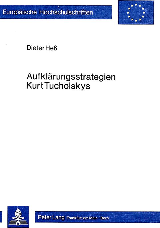 Aufklärungsstrategien Kurt Tucholskys