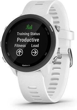 Garmin Forerunner 245 Music blanc et bracelet en silicone blanc