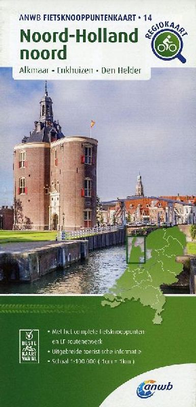 Noord-Holland noord (Alkmaar / Enkhuizen / Den Helder) 1:100 000