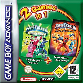 2 Games in 1: Power Rangers - Time Force + Ninja Storm [Internationale Version] Nintendo Game Boy Advance