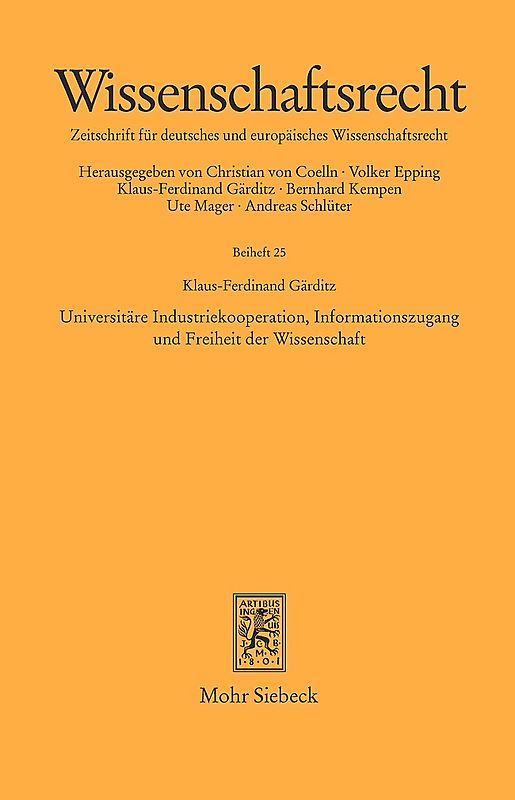 Universitäre Industriekooperation, Informationszugang und Freiheit der Wissenschaft