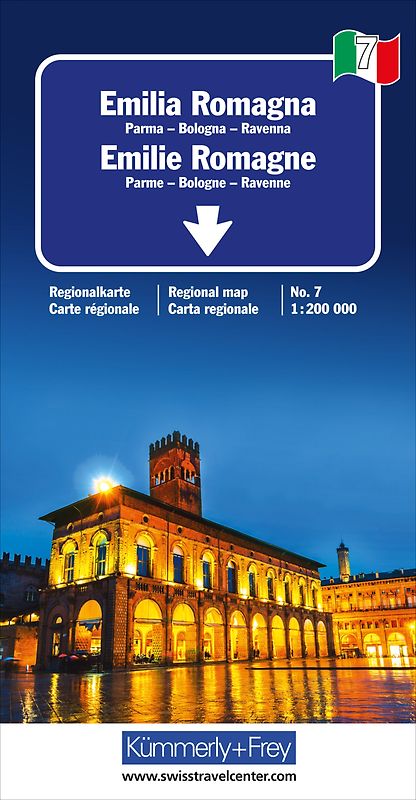 Kümmerly+Frey Regional-Strassenkarte 7 Emilia Romagna 1:200.000
