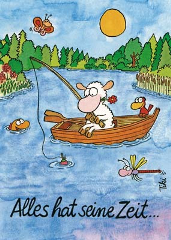 Alles hat seine Zeit! - Schäfchenposter