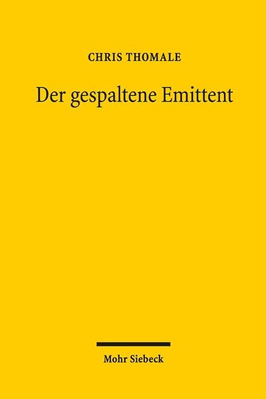 Der gespaltene Emittent