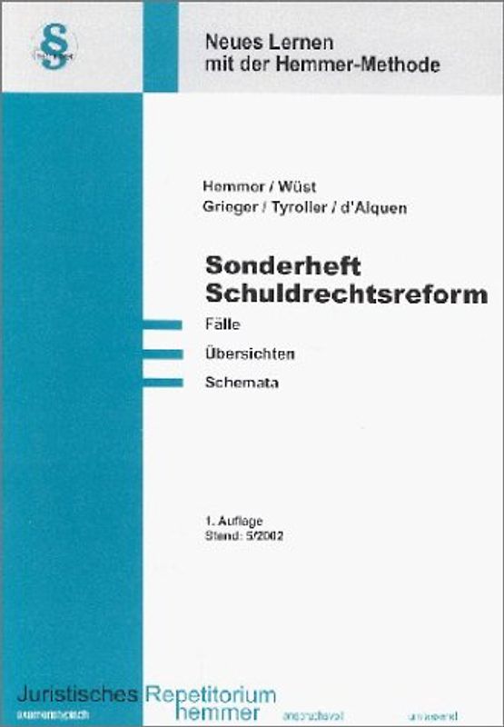 Sonderheft Schuldrechtsreform