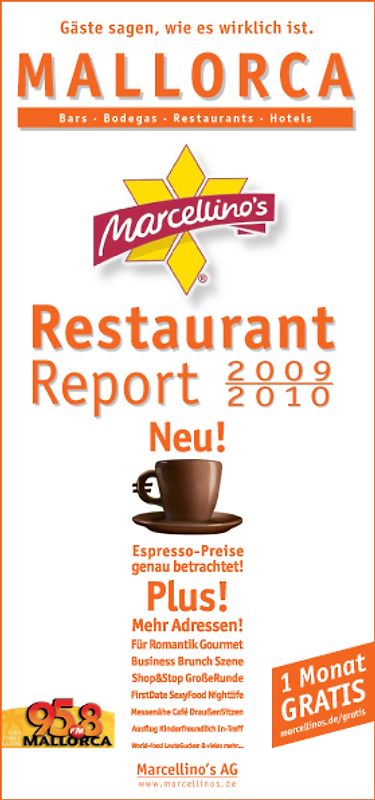 Marcellino's Restaurant Report Mallorca 2009/2010