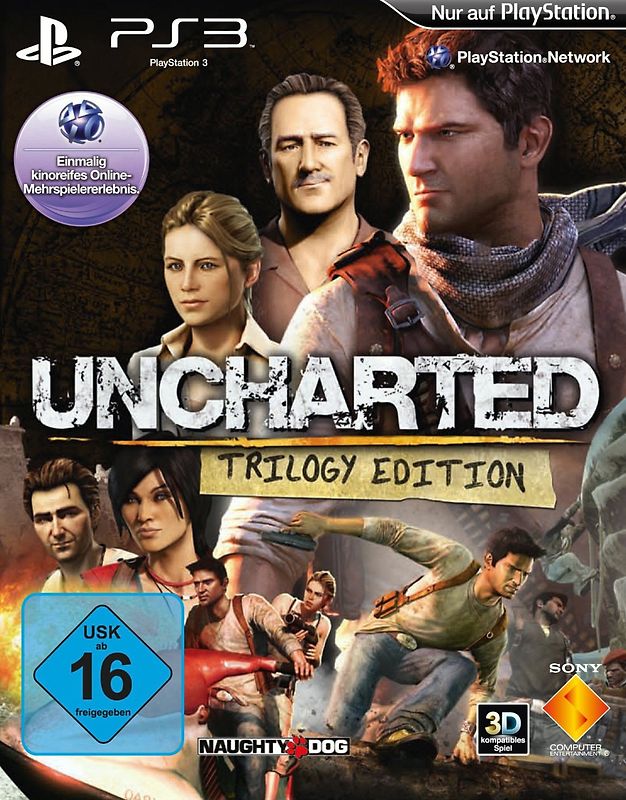 Uncharted Trilogy Edition (Uncharted: Drake's Schicksal + Uncharted 2: Among Thieves + Uncharted 3: Drake's Deception) PlayStation 3