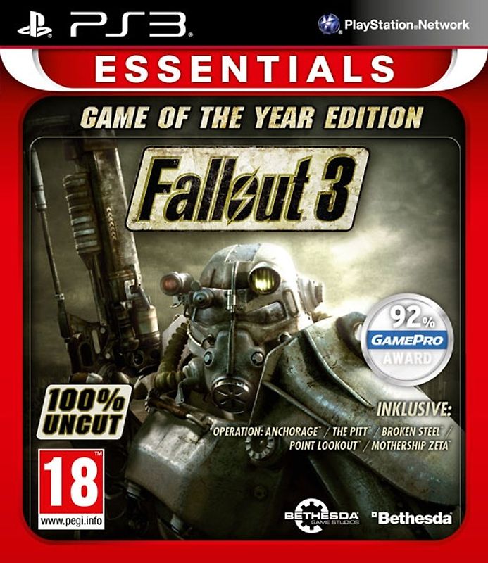 Fallout 3 - Game of the Year Edition  [Essentials, Internationale Version] PlayStation 3