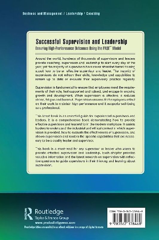 Successful Supervision and Leadership