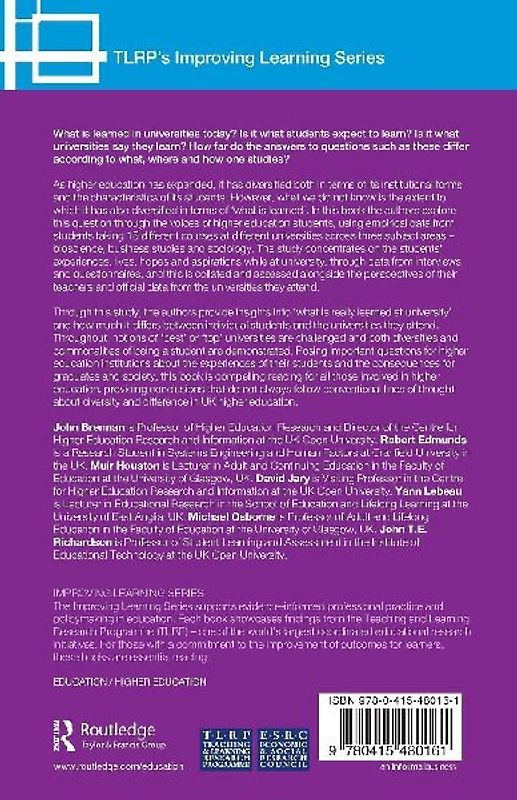 Improving What is Learned at University