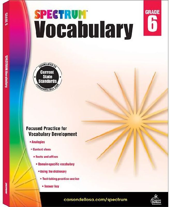 Spectrum Vocabulary, Grade 6