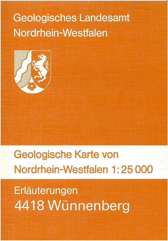 Geologische Karten von Nordrhein-Westfalen 1:25000 / Wünnenberg