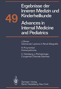 Ergebnisse der Inneren Medizin und Kinderheilkunde / Advances in Internal Medicine and Pediatrics