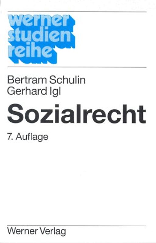 Sozialrecht. Ein Studienbuch