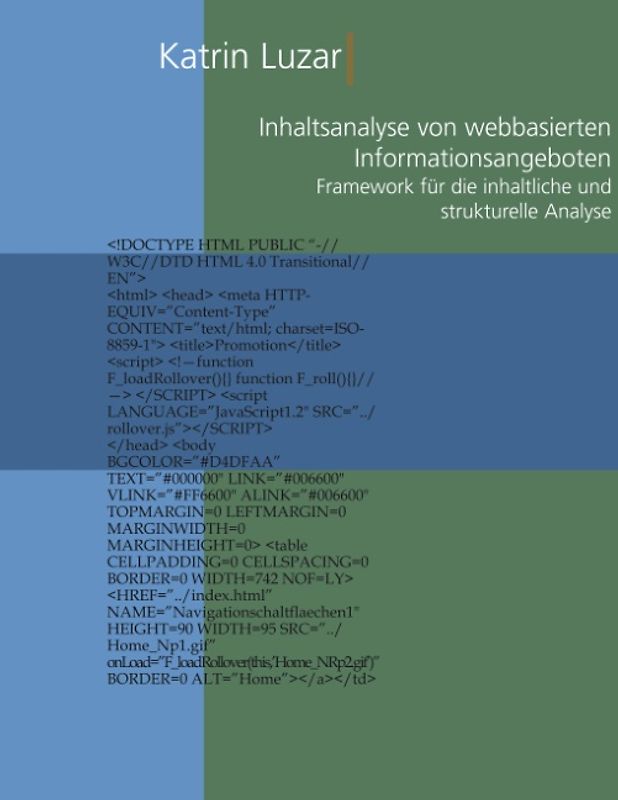 Inhaltsanalyse von webbasierten Informationsangeboten