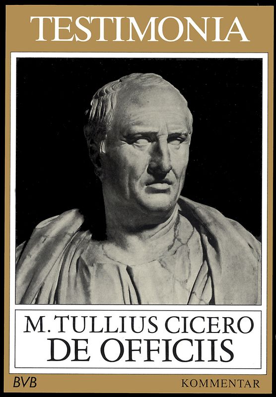 Testimonia / Cicero, De officiis, Kommentar