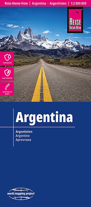 Reise Know-How Landkarte Argentinien | Argentina (1:2.000.000)
