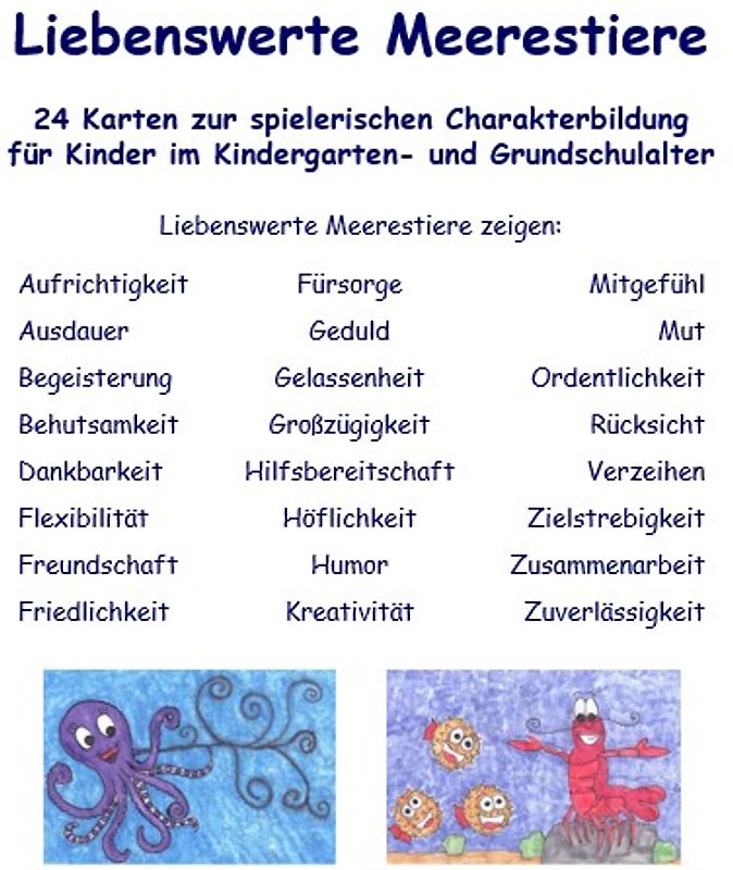 Liebenswerte Meerestiere