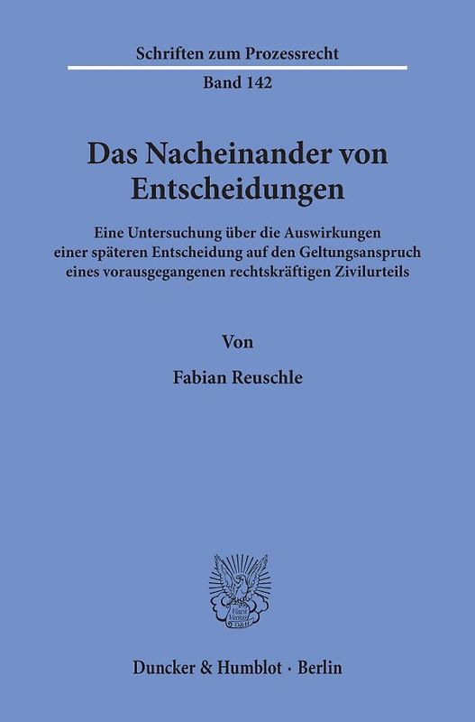 Das Nacheinander von Entscheidungen.