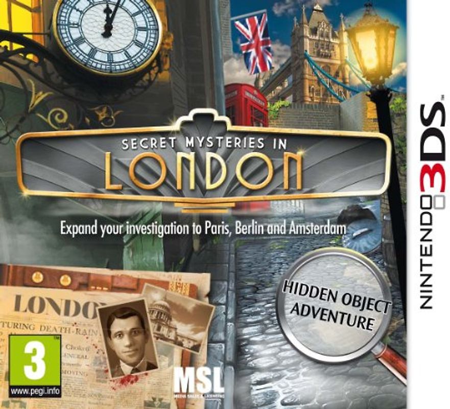 Secret Mysteries In London Game [UK-Import] Nintendo 3DS
