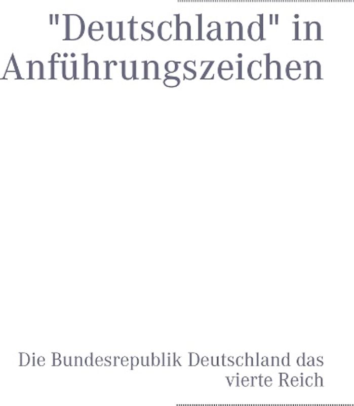 "Deutschland" in Anführungszeichen