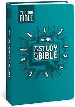 The NIV Action Study Bible, Leathersoft, Aqua, Full Color