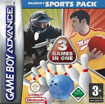 3 Games in 1: Majesco's Sports Pack - Bowling / Paintball / Dodgeball Nintendo Game Boy Advance