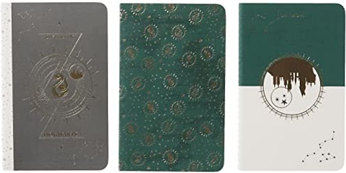 Harry Potter: Slytherin Constellation Sewn Pocket Notebook Collection (Set of 3) (Harry Potter: Constellation)