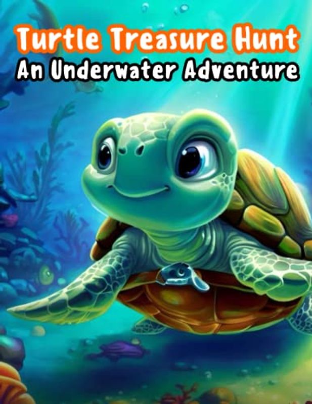 Turtle Treasure Hunt - An Underwater Adventure: short story for kids about turtle, adventure story for children, Gift for kids 4-8