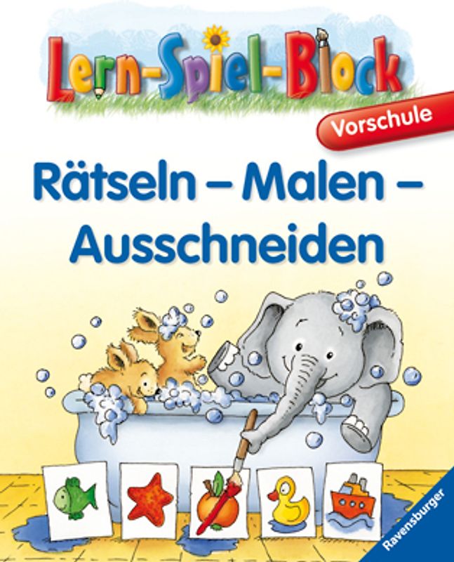 Rätseln - Malen - Ausschneiden (Vorschule)