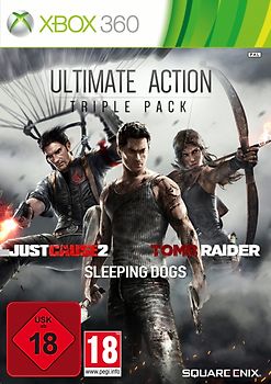 Ultimate Action Triple Pack - Tomb Raider, Just Cause 2, Sleeping Dogs Xbox 360