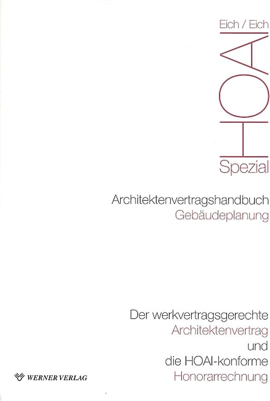 Architektenvertragshandbuch Gebäudeplanung