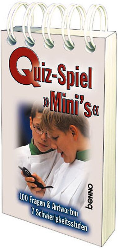 Quiz-Spiel Mini`s. 100 Fragen & Antworten 7 Schwierigkeitsstufen