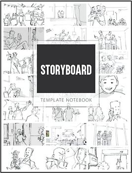 Storyboard Template: Film storyboarding, Sketch book, Visual Storytelling Notebook, Standard for Storyboard, 112 Pages for sketching, matte cover