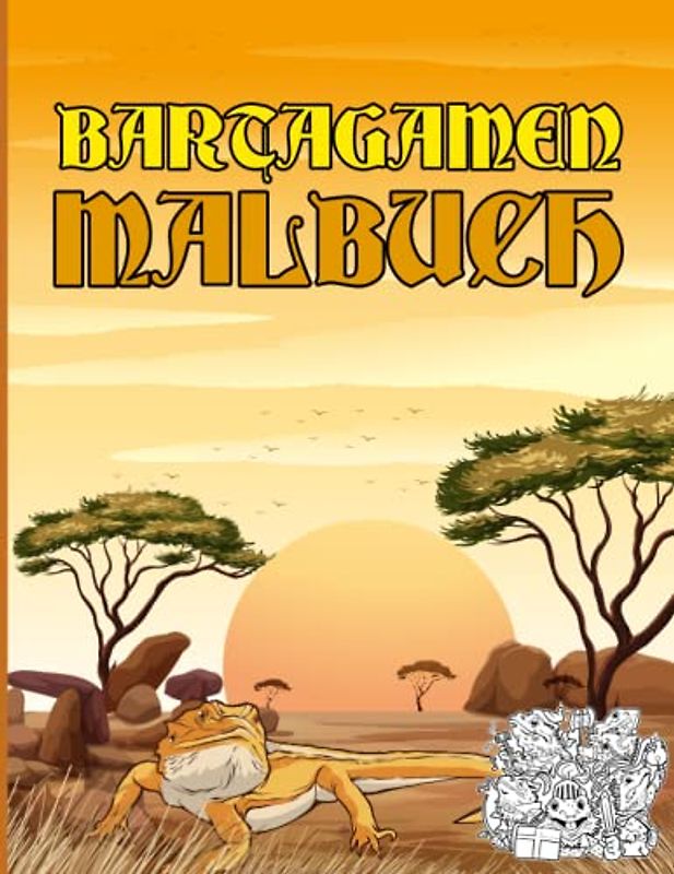 Bartagamen Malbuch: Reptilien Buch mit Mandalas