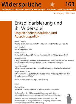 Entsolidarisierung und ihr Widerspiel