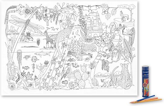 Poster Malkarte Farbenreich