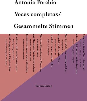 Voces Completas /Gesammelte Stimmen (edition tropen, Bd. 7)