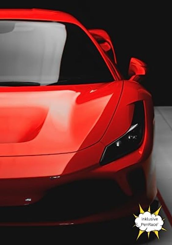 Auto Hausaufgabenheft für alle die Rennwagen, Sportwagen und Autorennen mögen: A5 : komplettes Schuljahr : inklusive PenRace©, dem spannenden Rennspiel für die große Pause