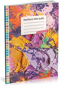 Checklisten-Buch: To Do Listen Planer | Ca. A5 Softcover | 70+ Seiten mit Titel, Datum & Register | Perfekt für Aufgaben zum Abhaken, Bucket Listen, Reiseplaner uvm. | Motiv „Abtrakt“