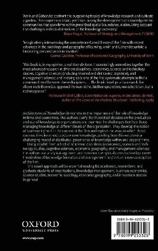 Architectures of Knowledge