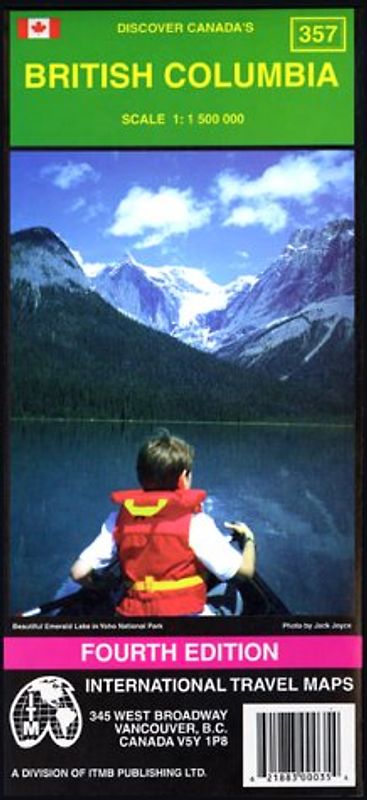 Discover Canada's British Columbia. 1:1500000