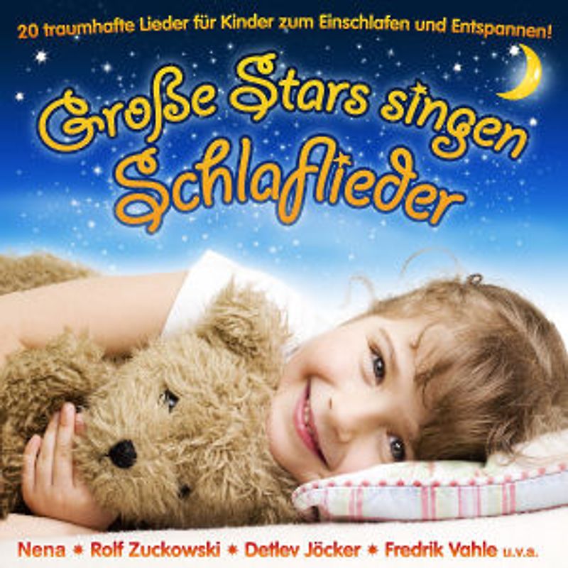 Various - GROSSE STARS SINGEN SCHLAFLIEDER - 20 Gute Nacht Lieder zum Einschlafen, Träumen und Entspannen (inkl. La le lu)
