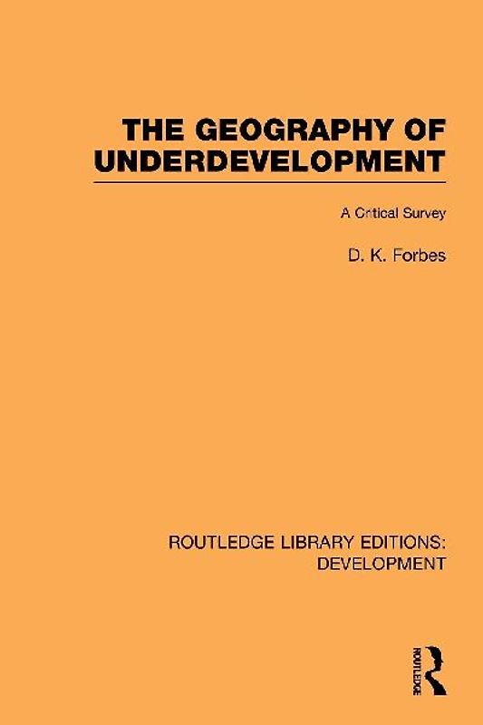 The Geography of Underdevelopment